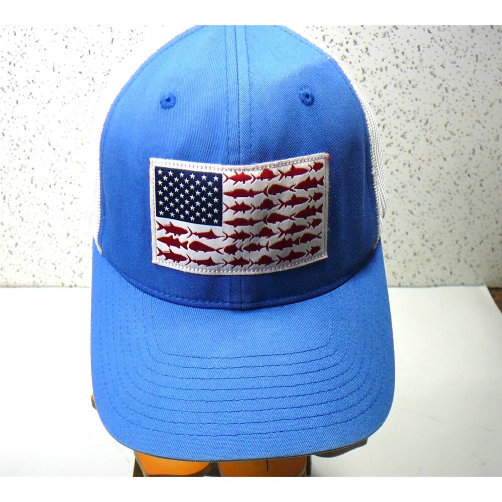 PFG Fish Flag Snapback Cap Blue/White